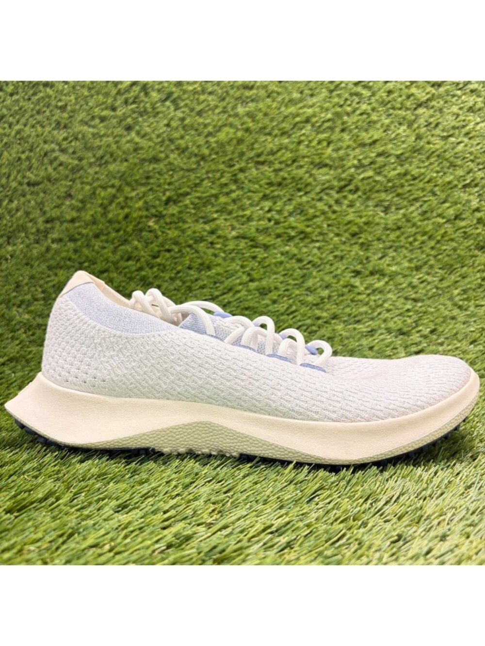 Allbirds Tree Dasher 2 Womens Size 11 White Blue Athletic Running Shoes Sneakers